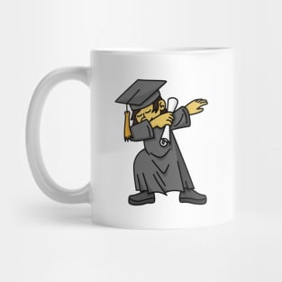 Asian boy student dab dabbing graduation school Mug